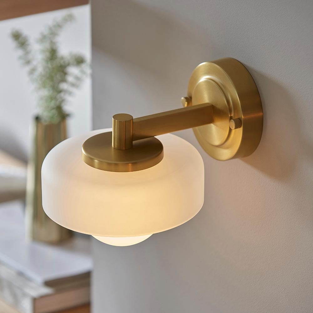 Boss Wall Fitting in Brushed Brass