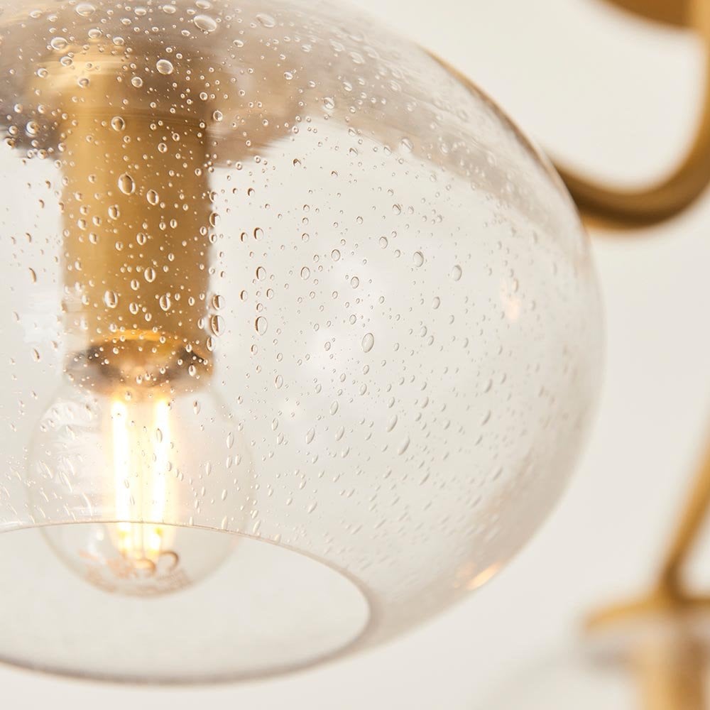 Jacob 3 Light Semi Flush Brass Fitting