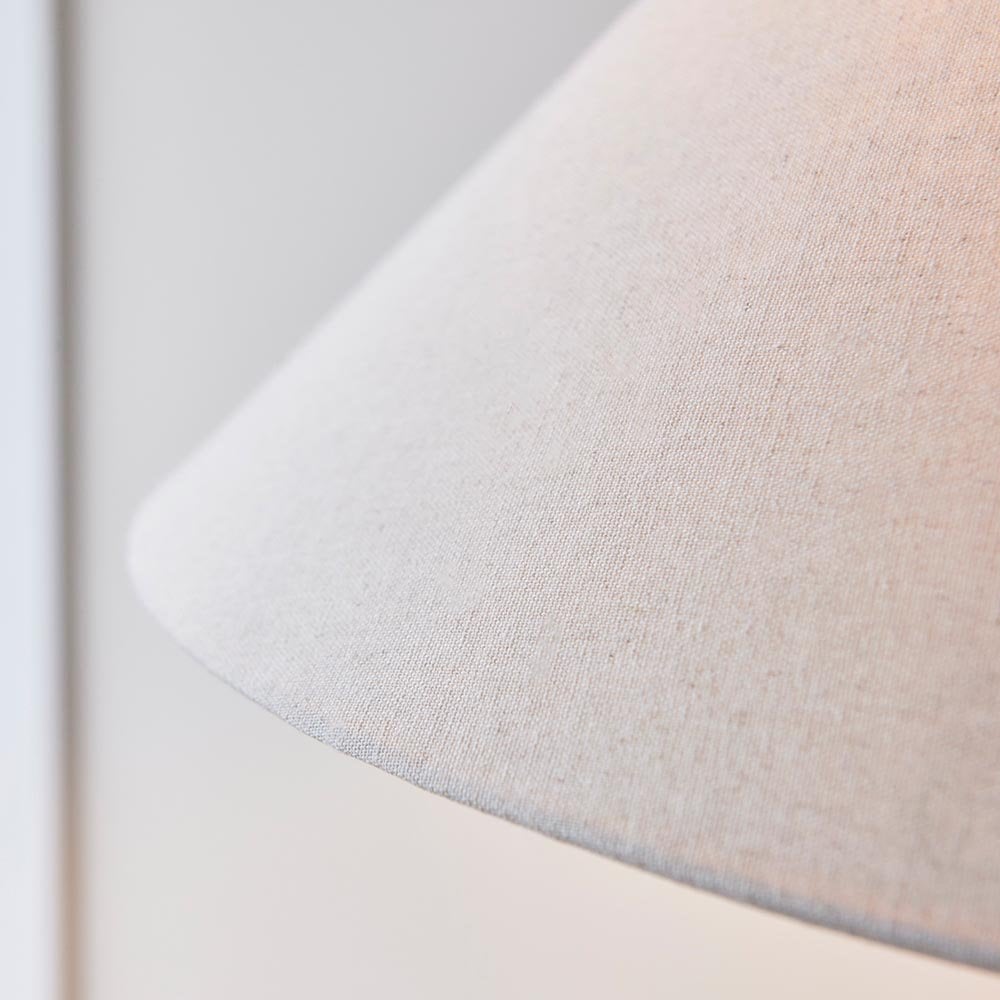 Lille Matt Black Floor Lamp C/W Shade