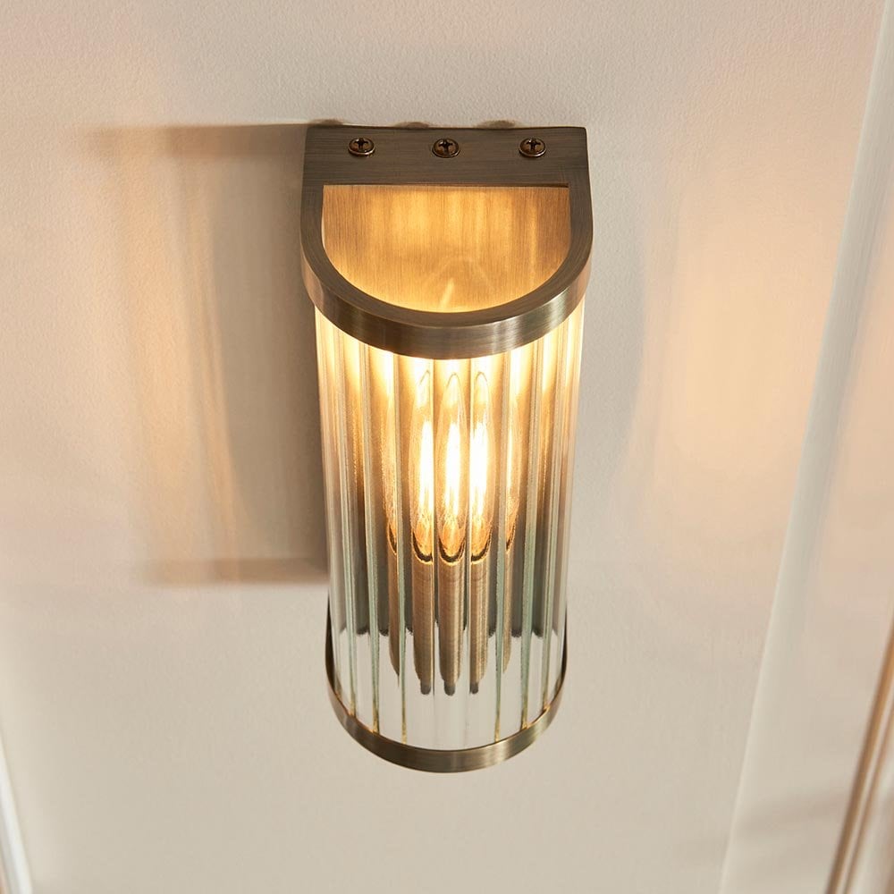 Ridgeton Single Antique Brass Wall Light