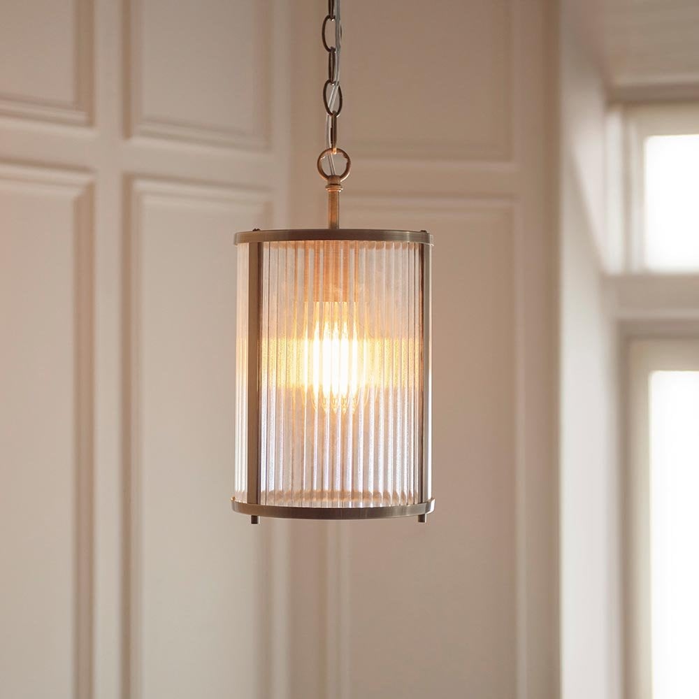Ridgeton Single Antique Brass Pendant