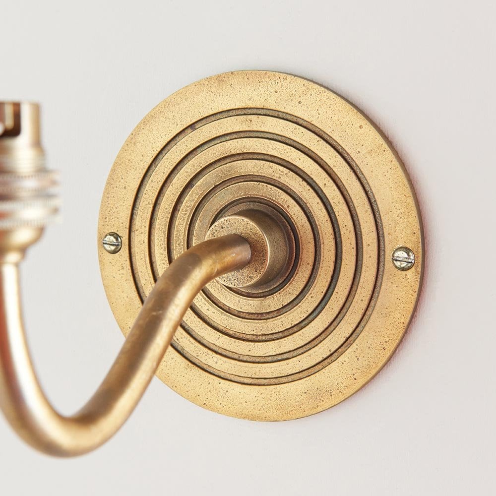 Ripple Brass Curved Wall Bracket Only