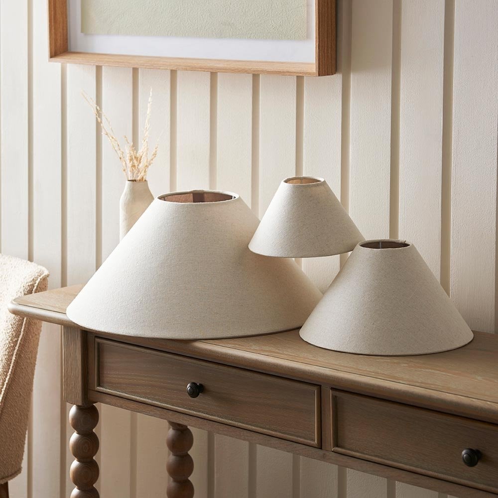 Avalon Natural Linen 220mm Shade