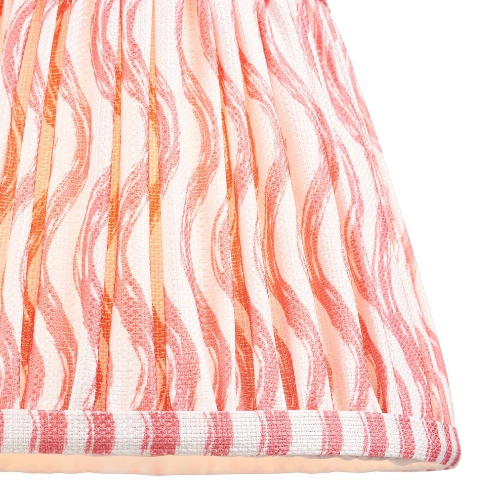 Ripple 200mm Coral Pink Tapered Shade