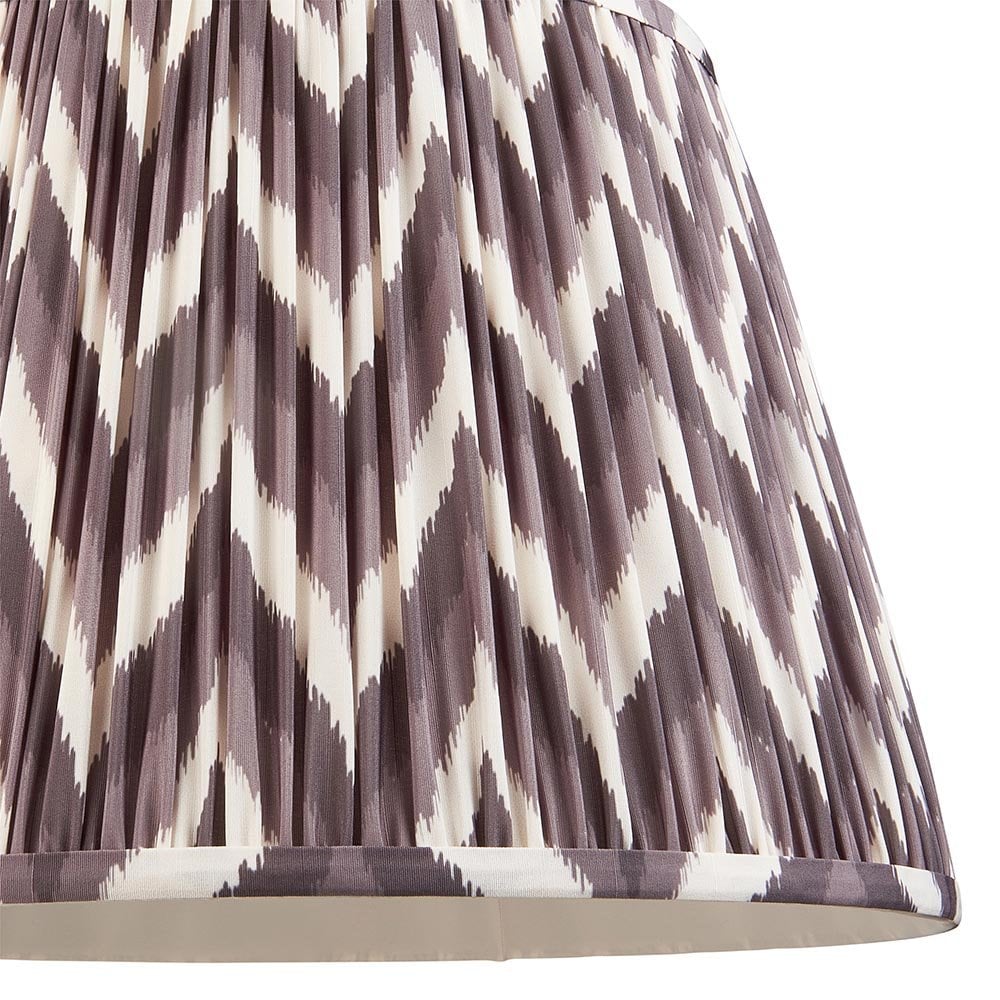 Zigzag 400mm Pearl Grey Tapered Shade