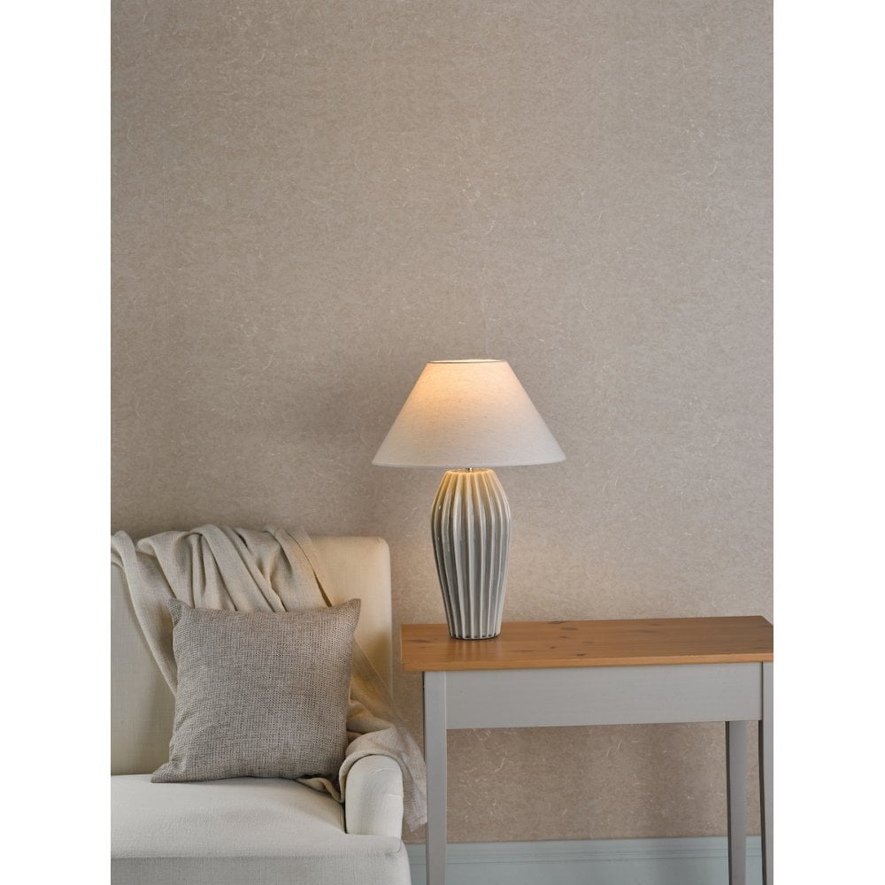 Rosario Grey Crackle Glaze Table Lamp Base Only