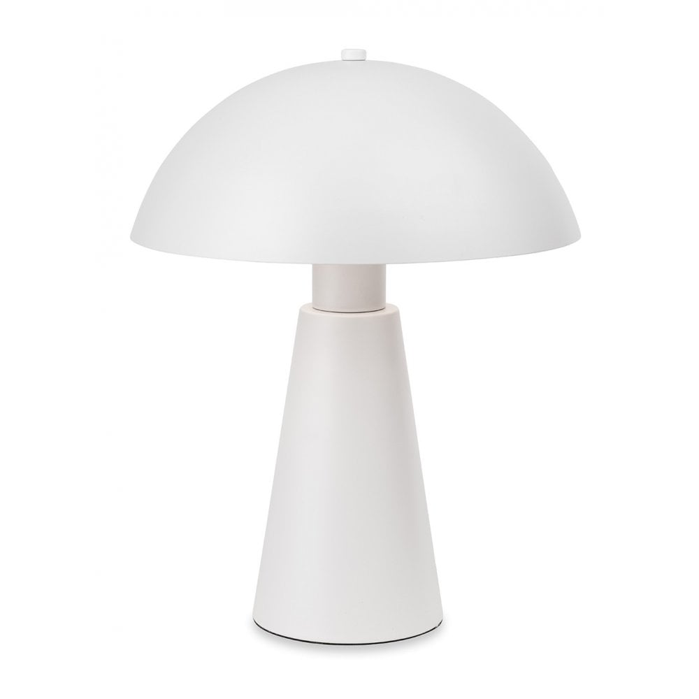 Crown Table Lamp in White Finish