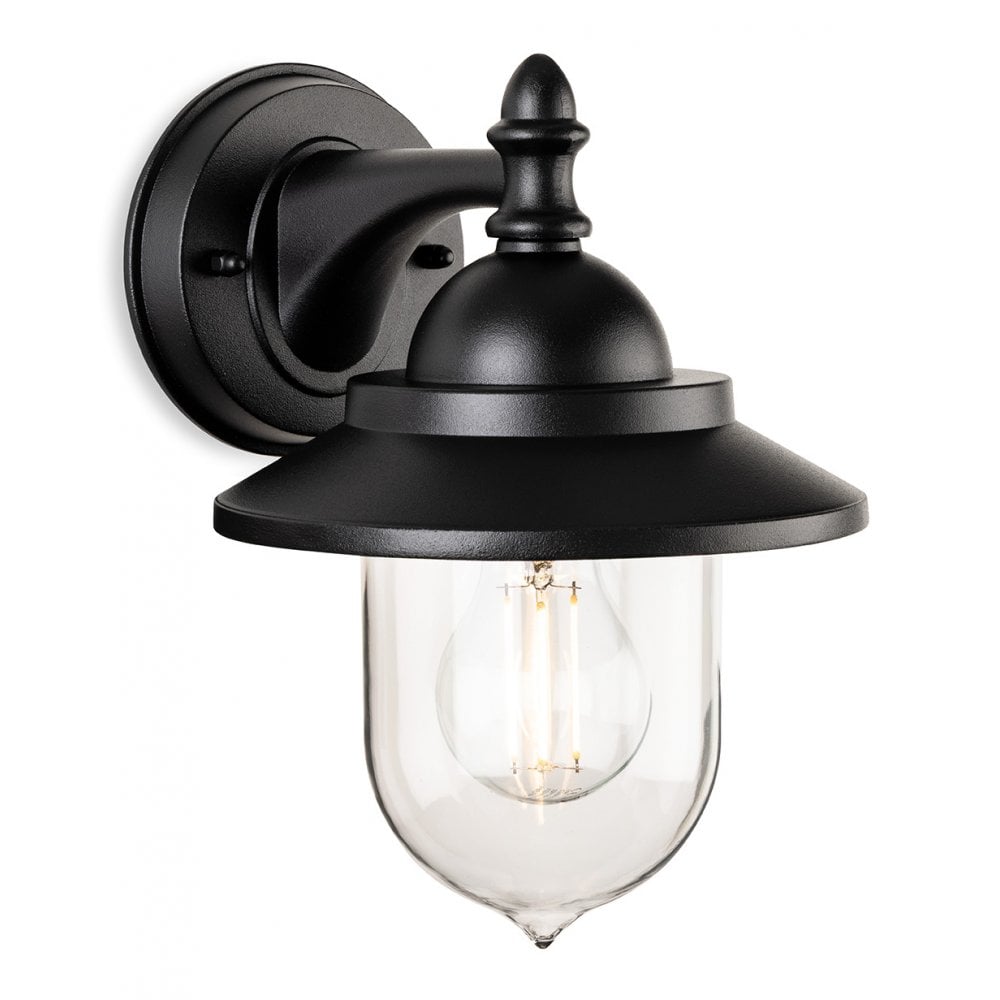 Stanley Outdoor Black Wall Light IP44