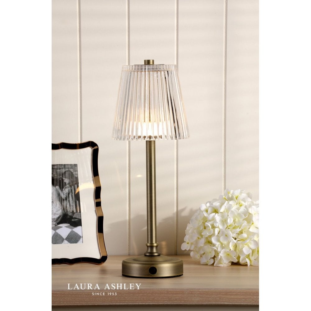 Callaghan LED Rechargeable Antique Brass Table Lamp