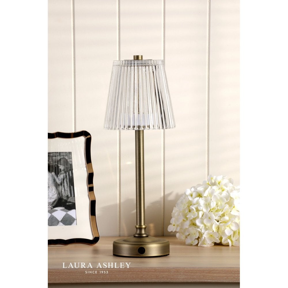 Callaghan LED Rechargeable Antique Brass Table Lamp