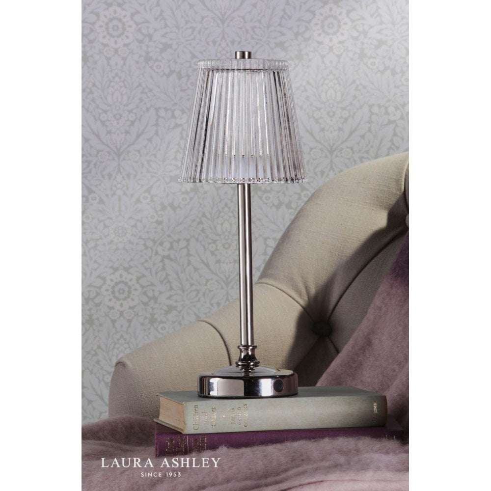 Callaghan LED Rechargeable Polished Nickel Table Lamp