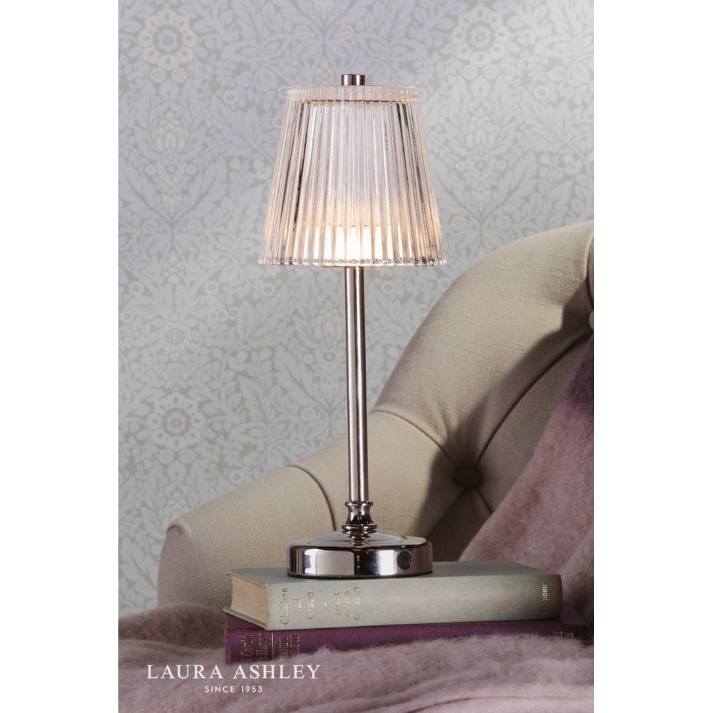 Callaghan LED Rechargeable Polished Nickel Table Lamp