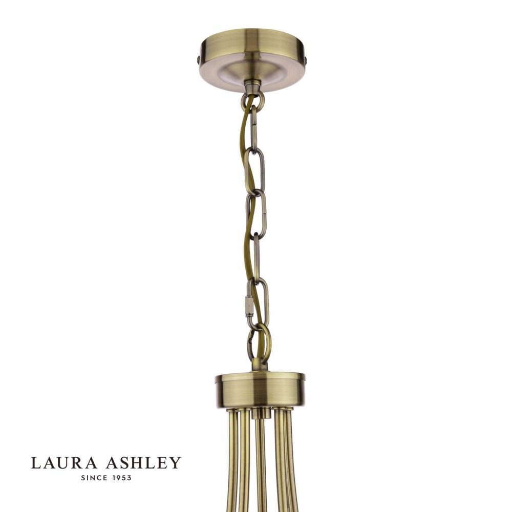 Southwell 3 Light Pendant in Antique Brass & Opal Glass