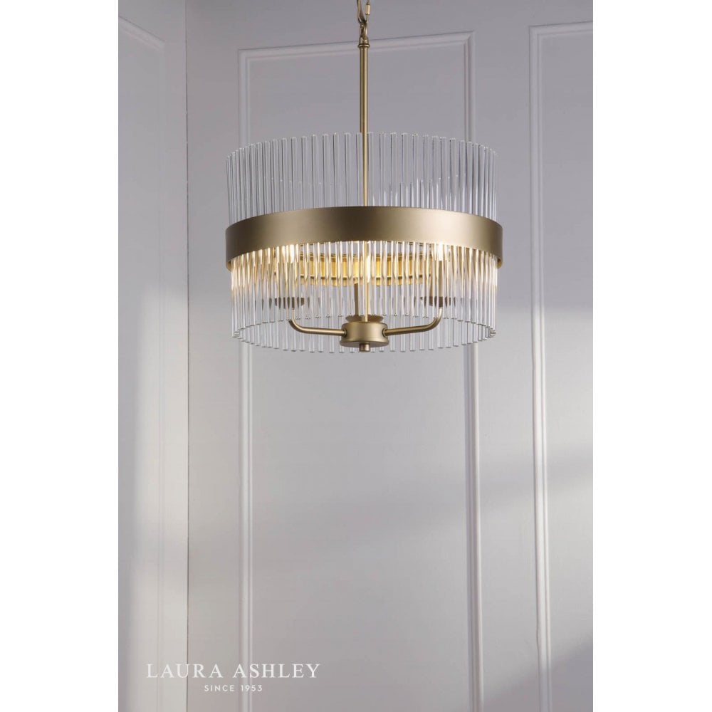 Alexa 3 Light Antique Brass Pendant