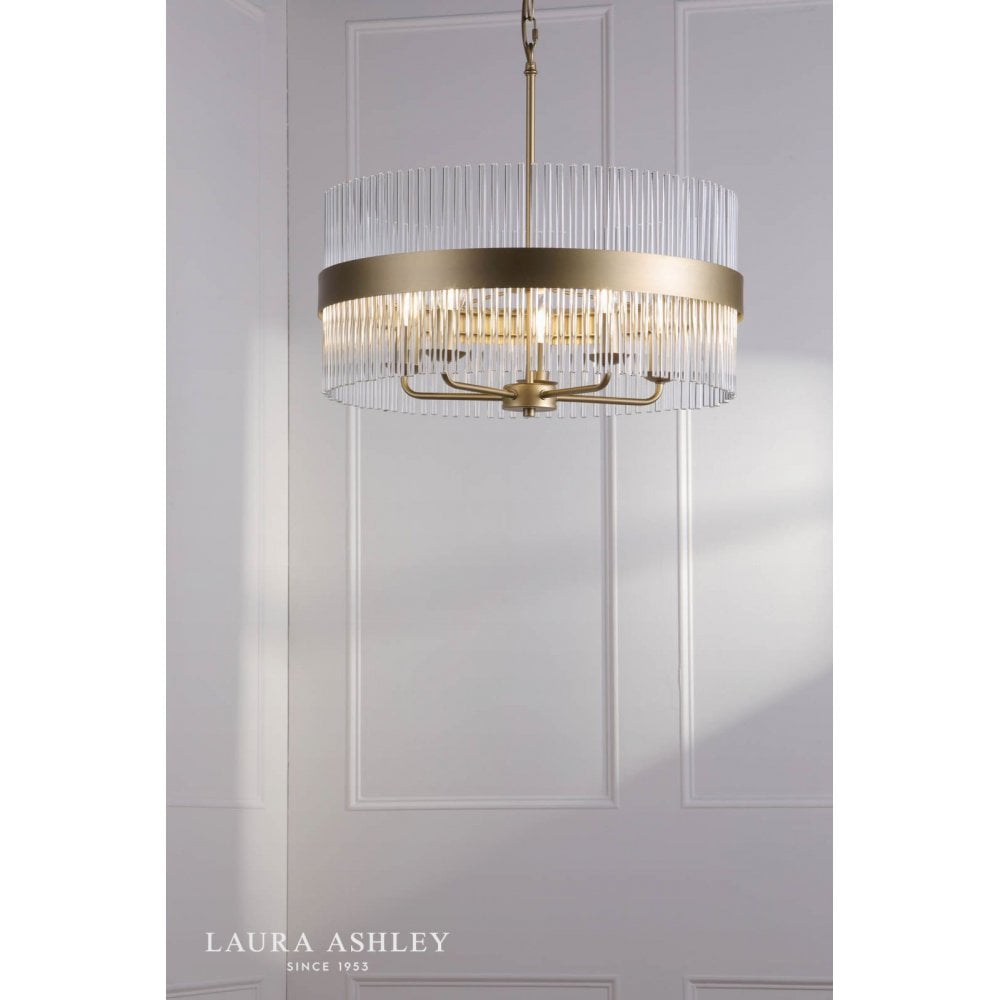Alexa 5 Light Antique Brass Pendant