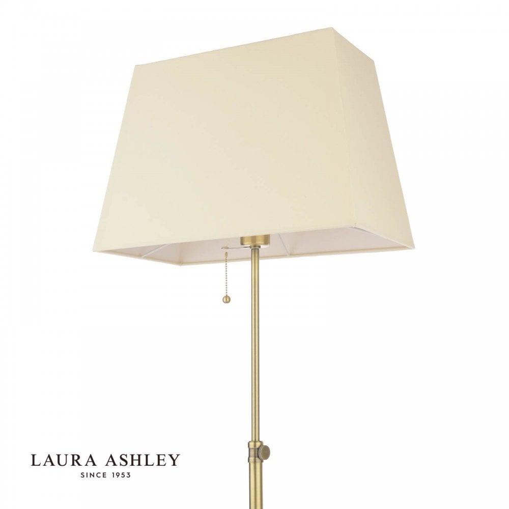 Bartley Antique Brass Floor Lamp C/W Shade