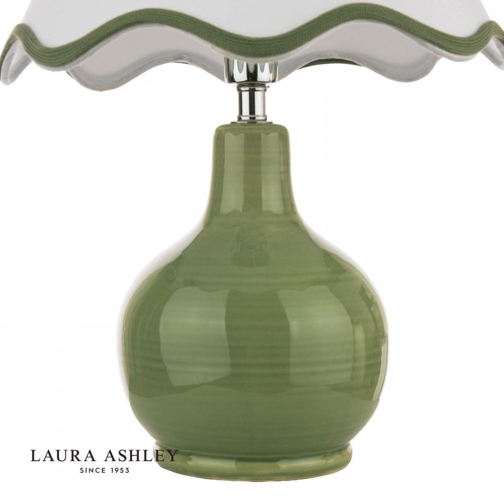 Bramhope Green Table Lamp C/W Shade