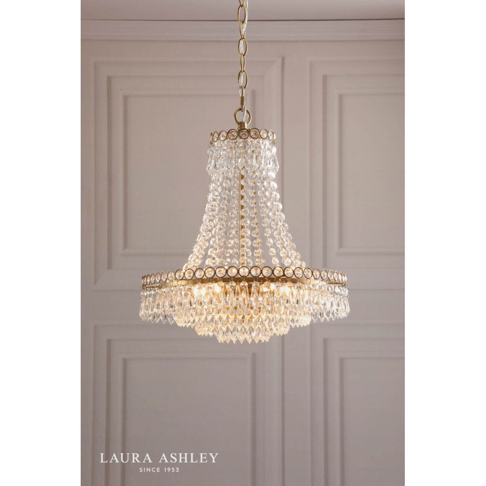 Enid Small Antique Brass Chandelier