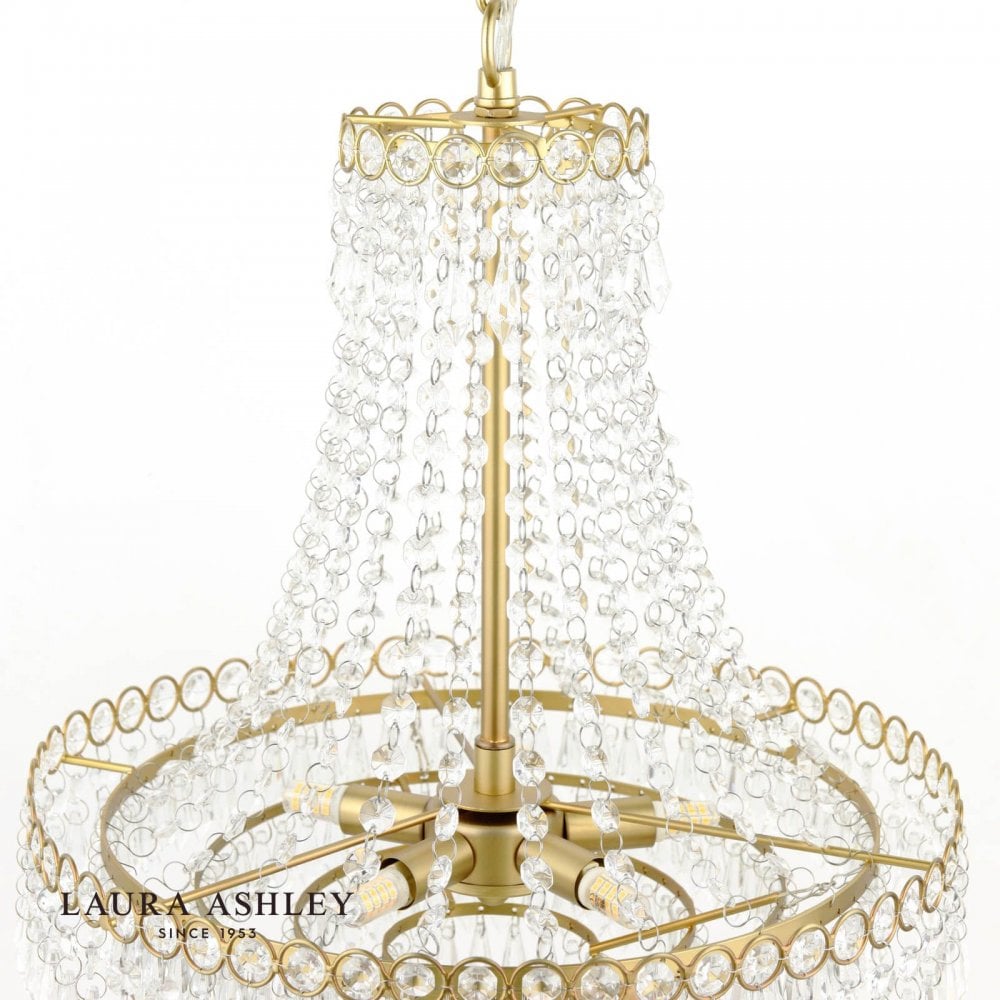 Enid Small Antique Brass Chandelier