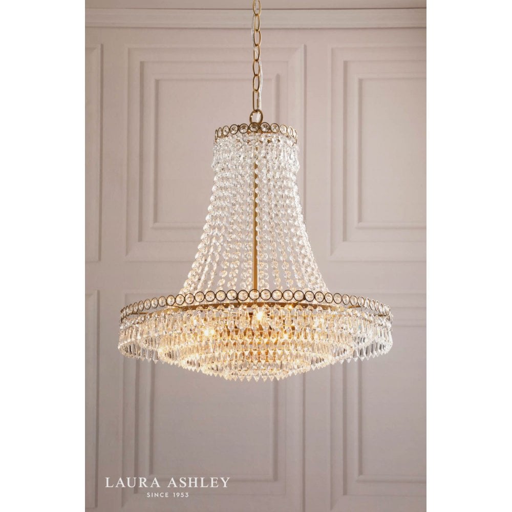 Enid Large Antique Brass Chandelier