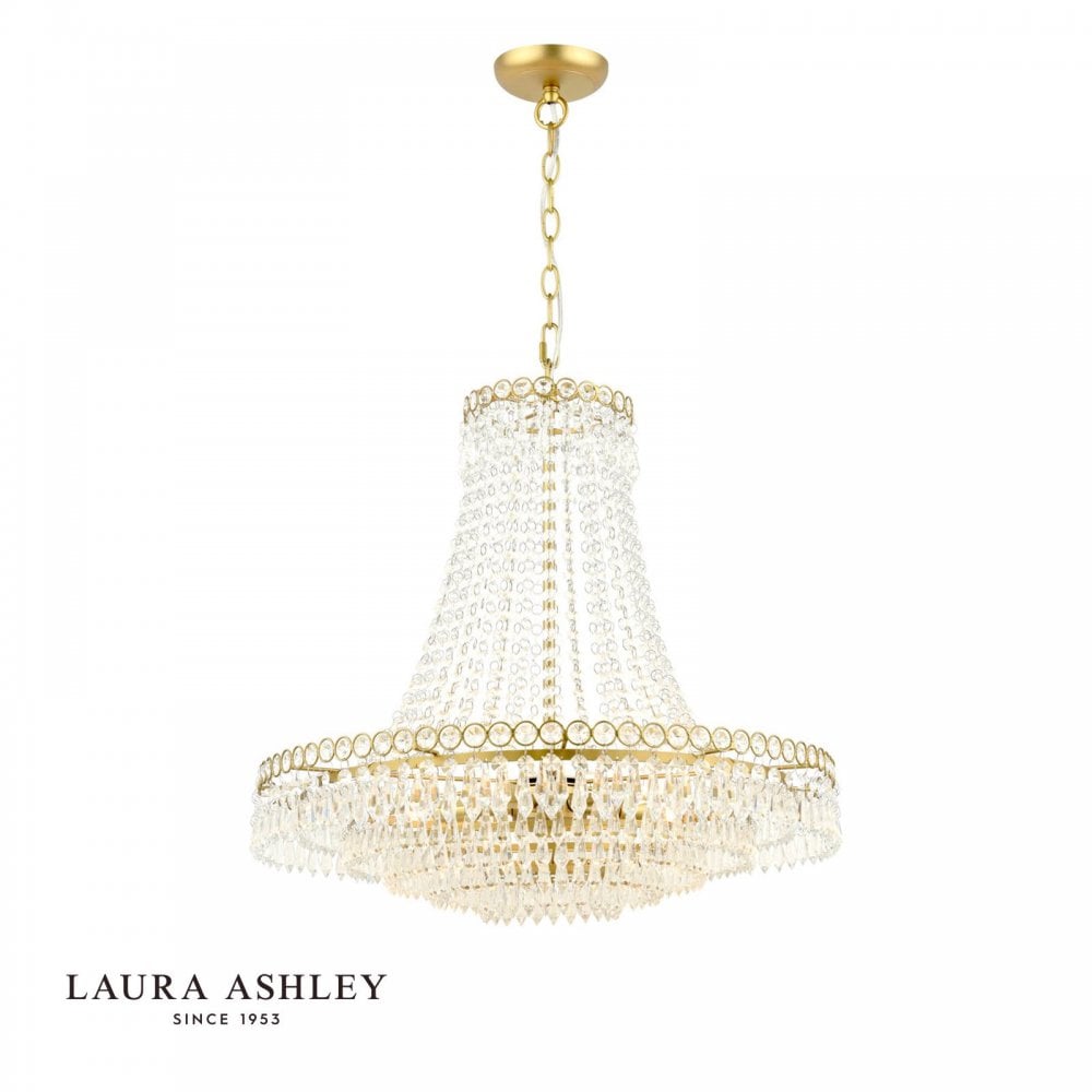 Enid Large Antique Brass Chandelier