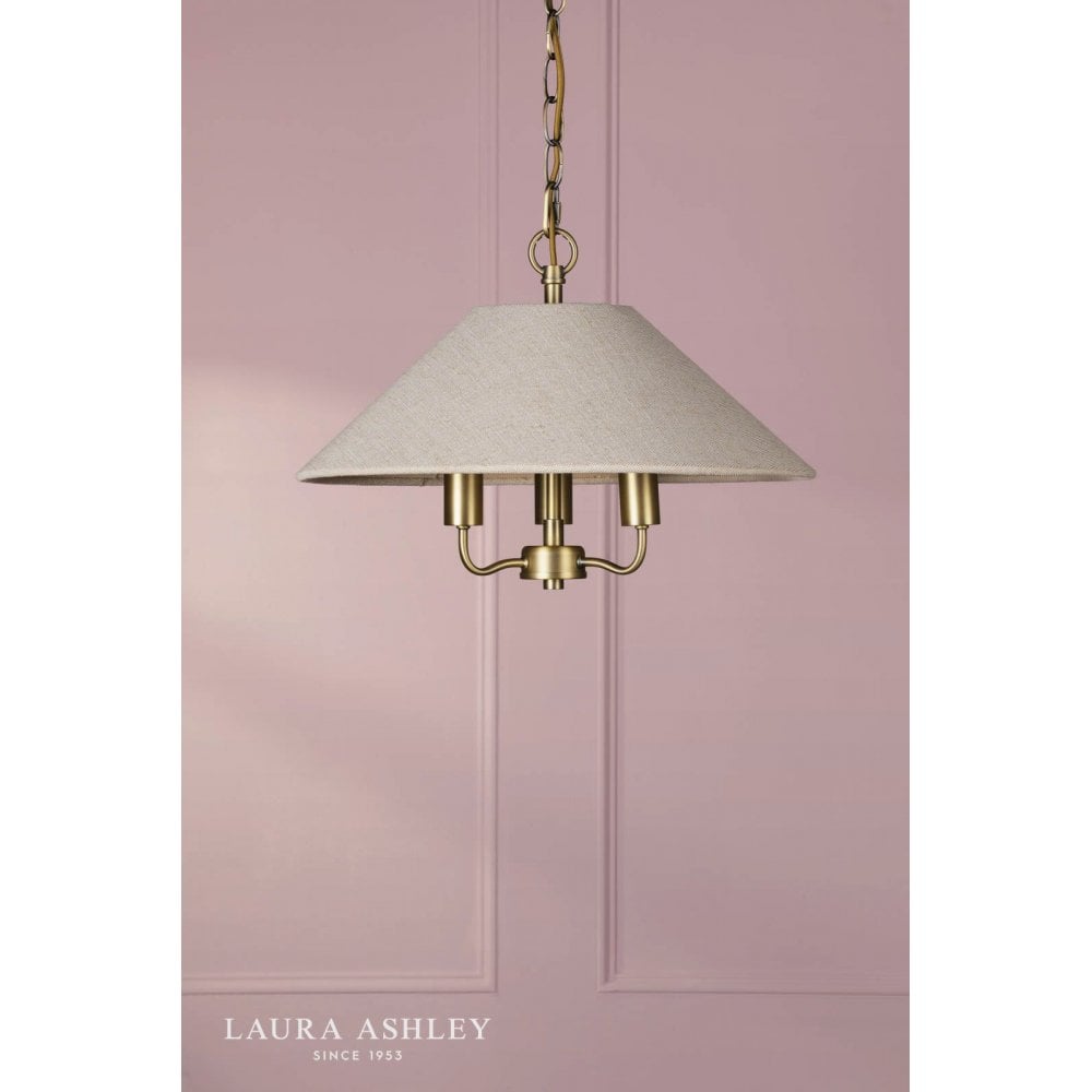Harland 3 Light Antique Brass Pendant