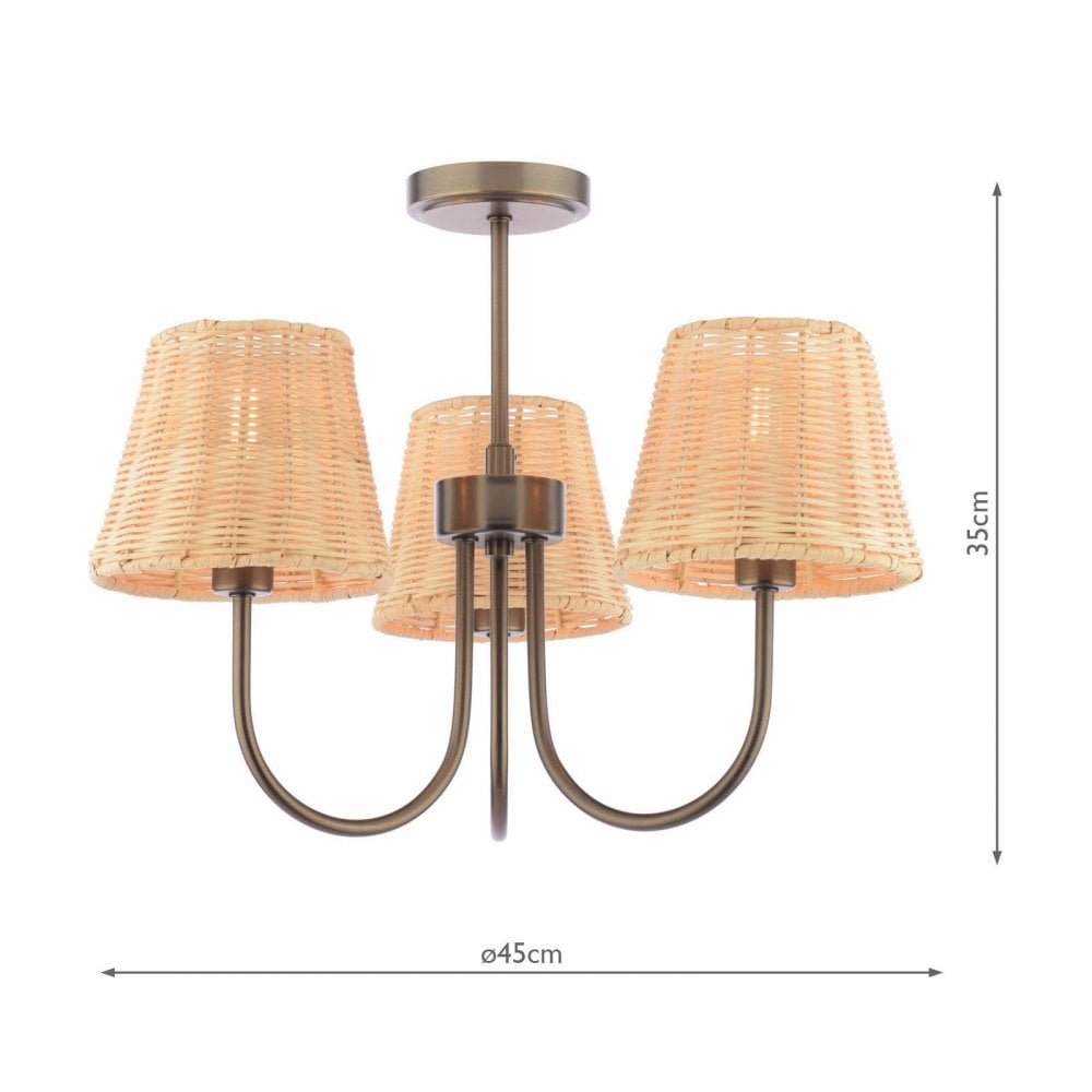 Hasfield Bronze Semi Flush Fitting