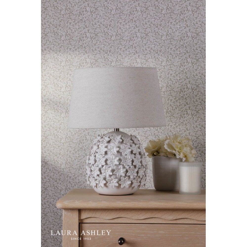 Ingham White Ceramic Table Lamp C/W Shade