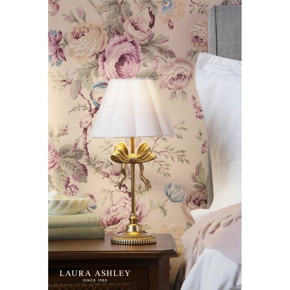Larkfield Bow Gold Table Lamp C/W Shade