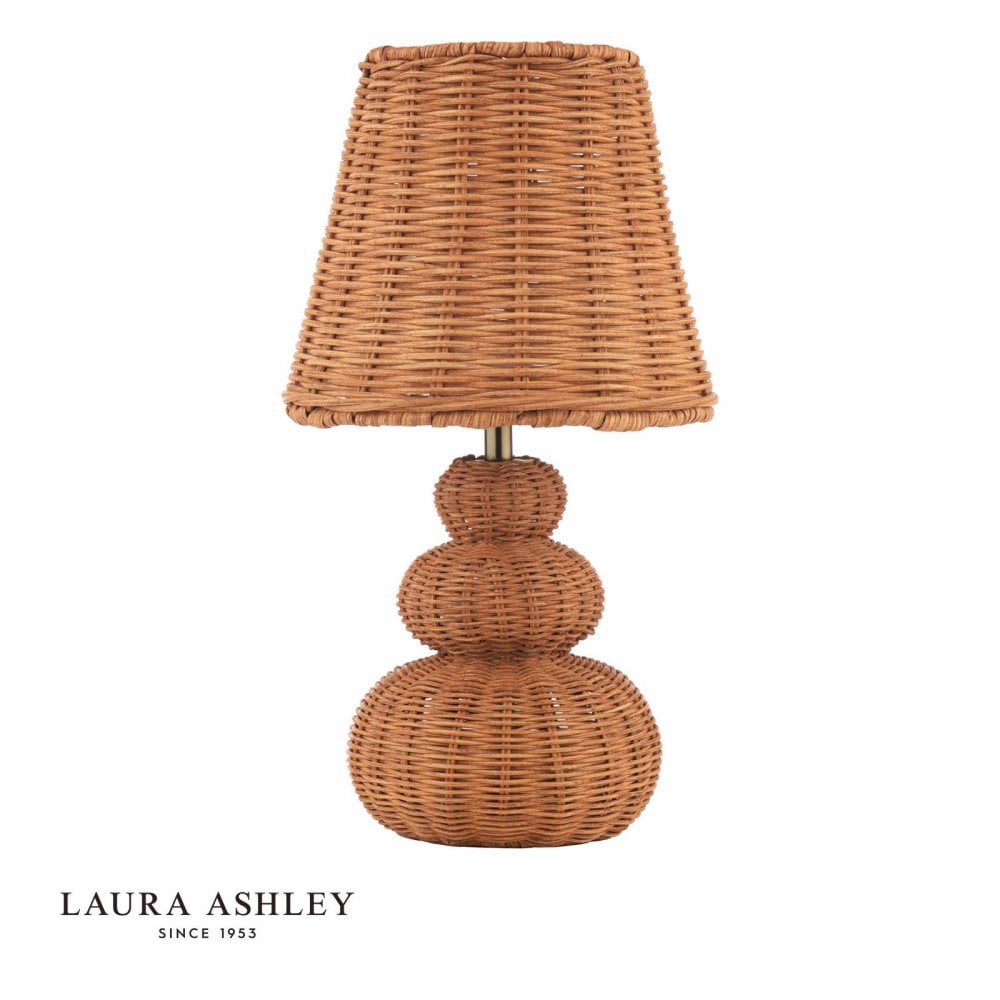 Hasfield Rechargeable Rattan Table Lamp C/W Shade