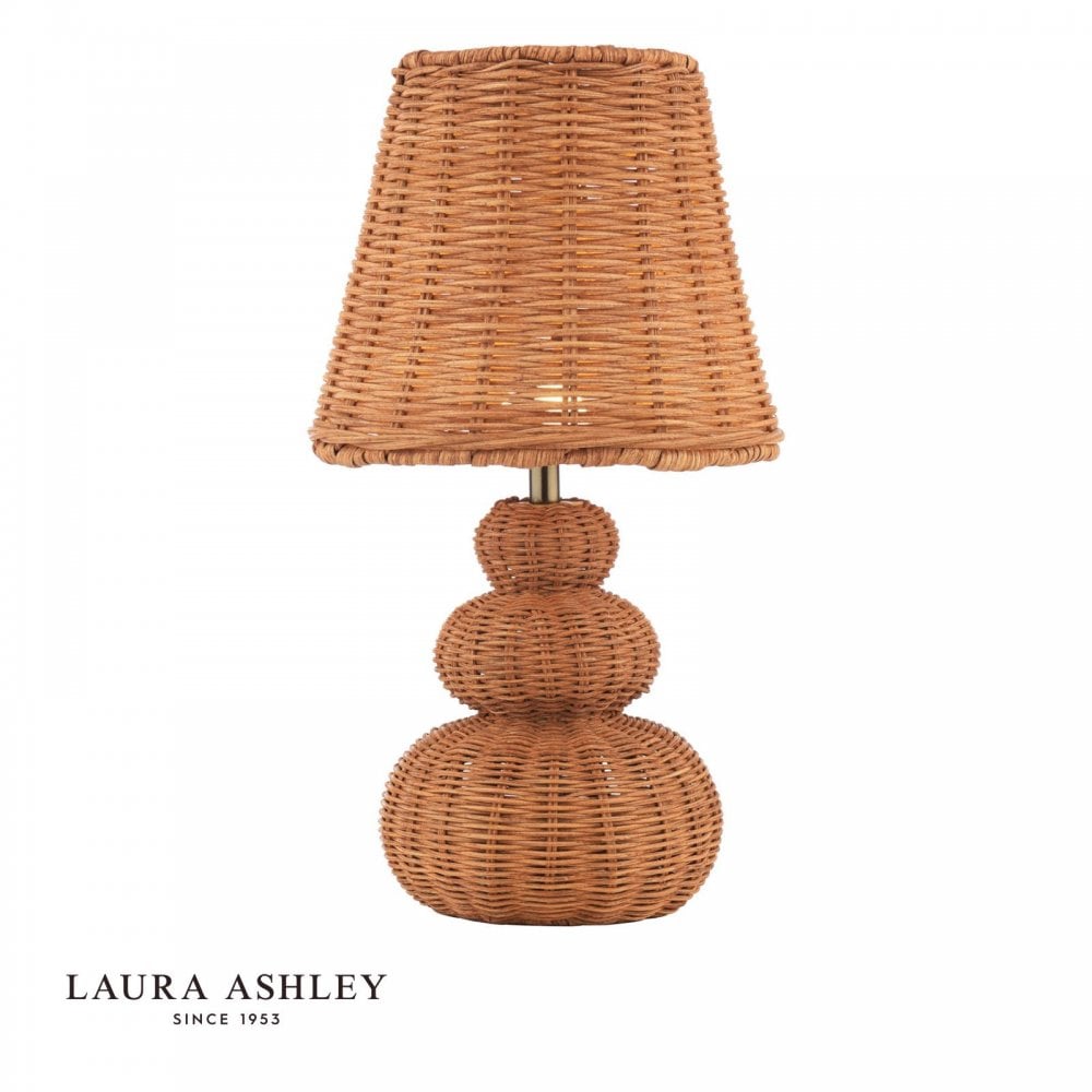 Hasfield Rechargeable Rattan Table Lamp C/W Shade