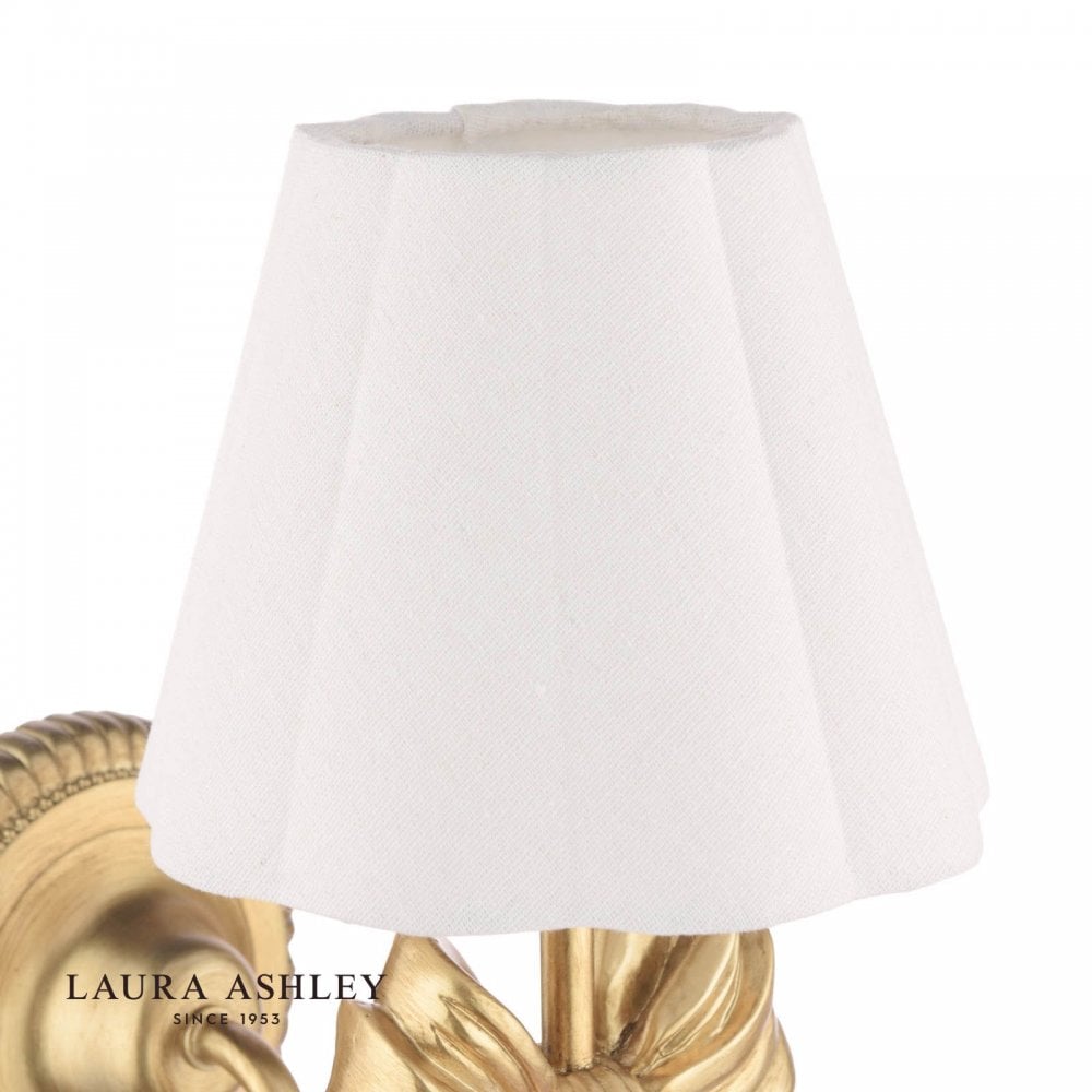 Larkfield Antique Gold Bow Wall Light C/W Shade