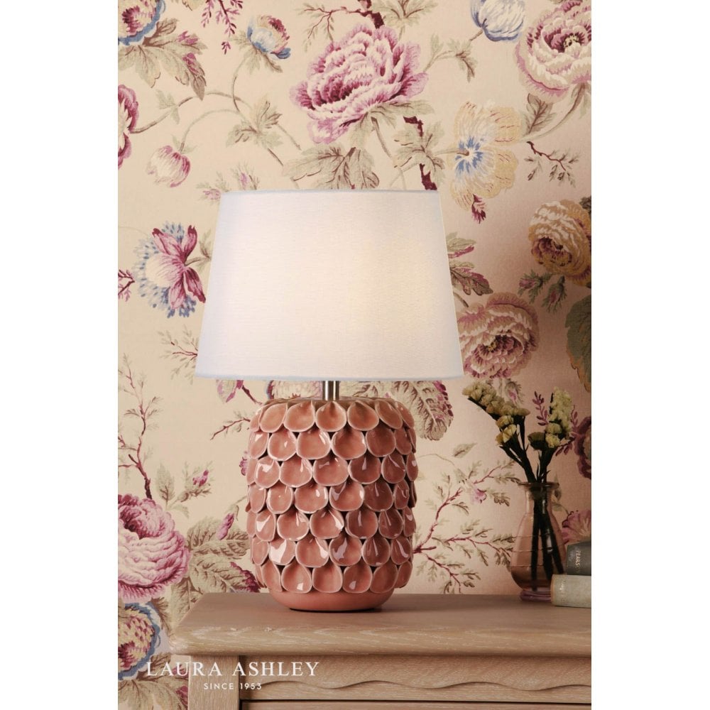 Marwick Pink Ceramic Table Lamp C/W Shade