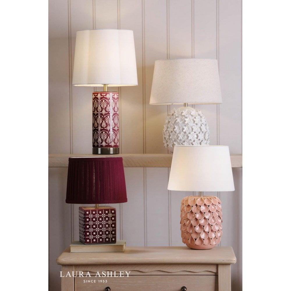 Marwick Pink Ceramic Table Lamp C/W Shade