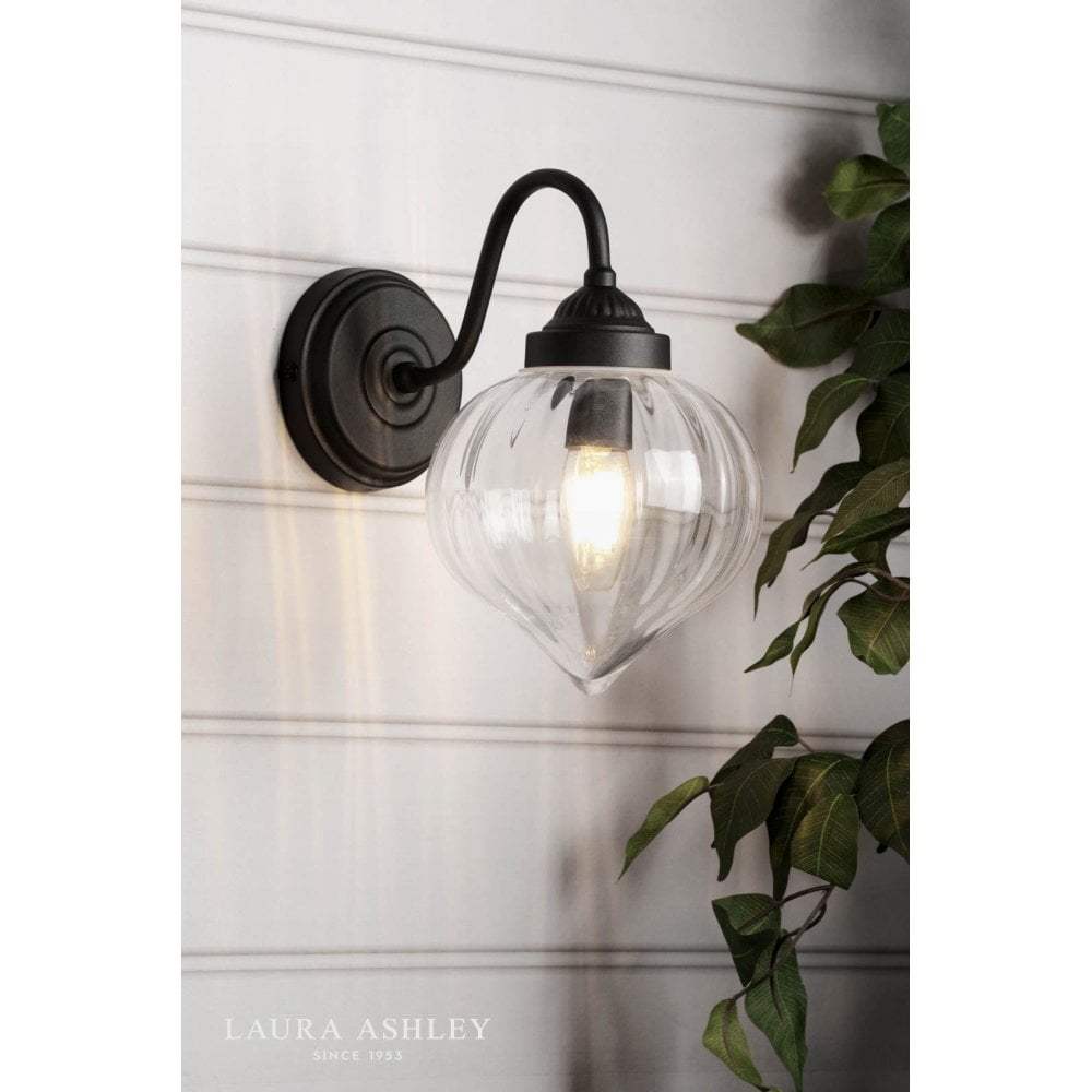 Whitham Matt Black Bathroom Wall Light IP44