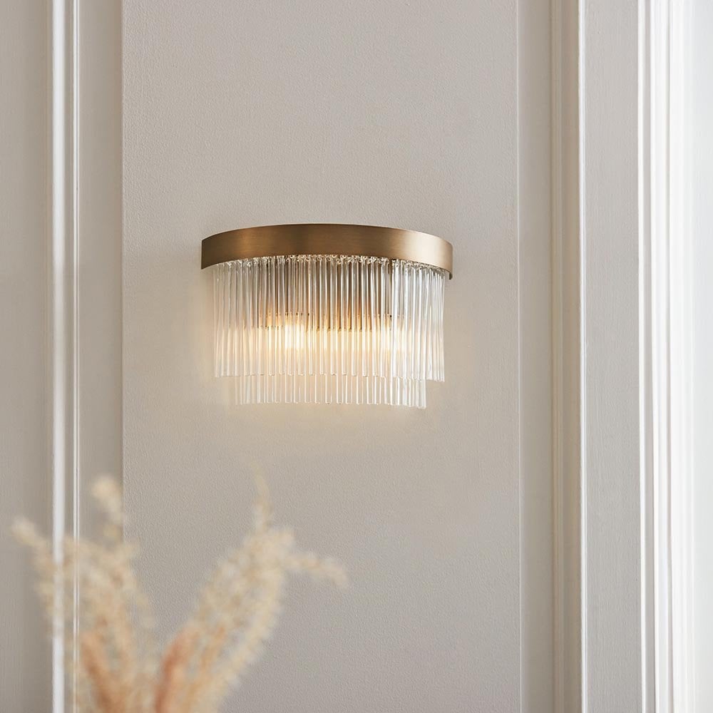 Clermont Antique Brass Wall Light