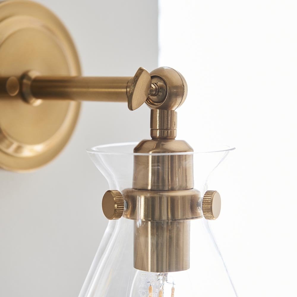 Harlow Brass Wall Light