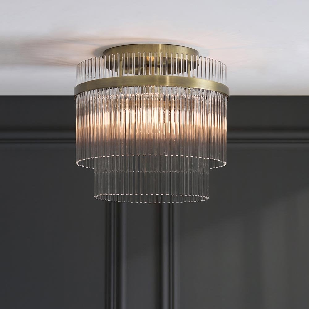 Marietta Antique Brass Flush Fitting