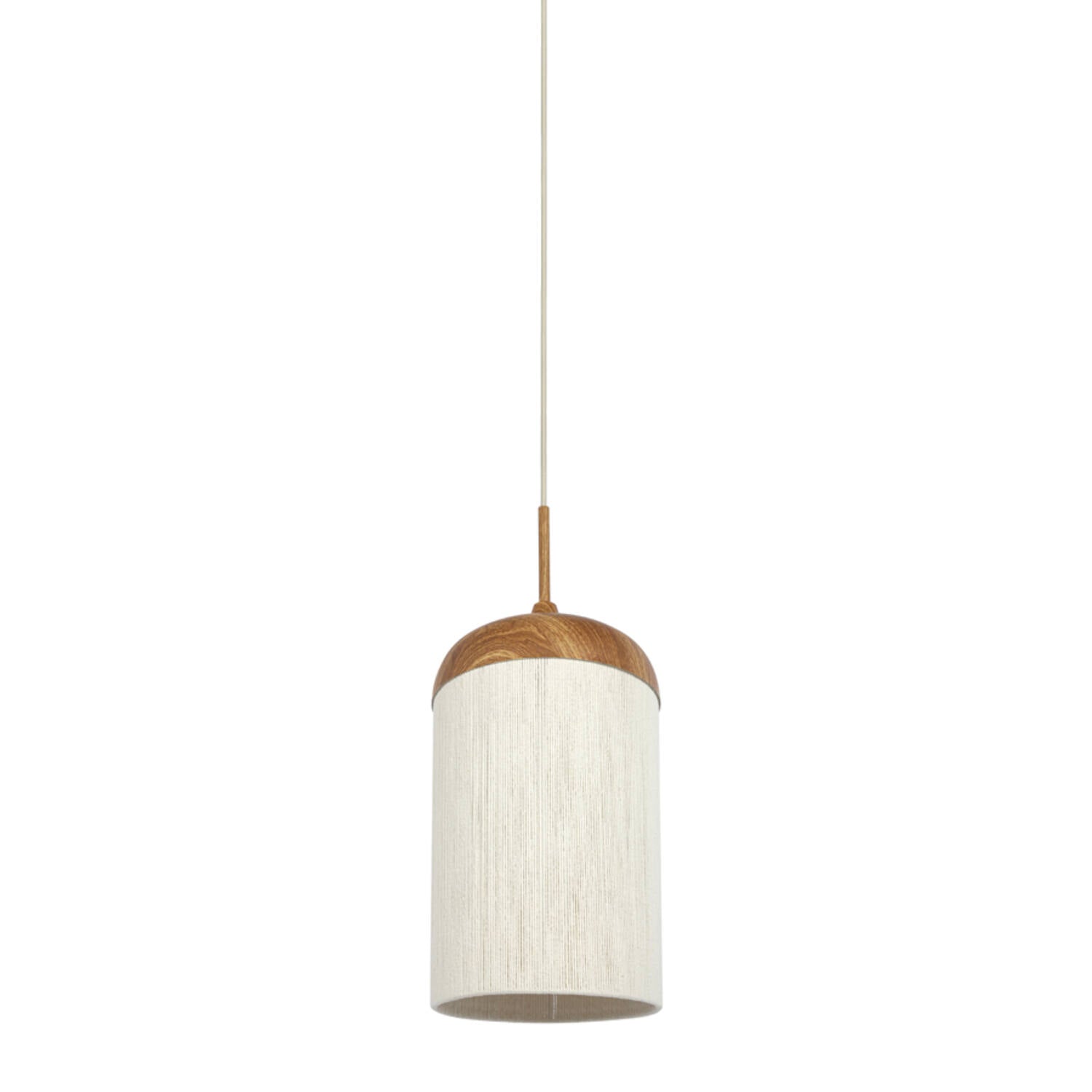 Dania Large Wooden Pendant in Natural Rope Shade