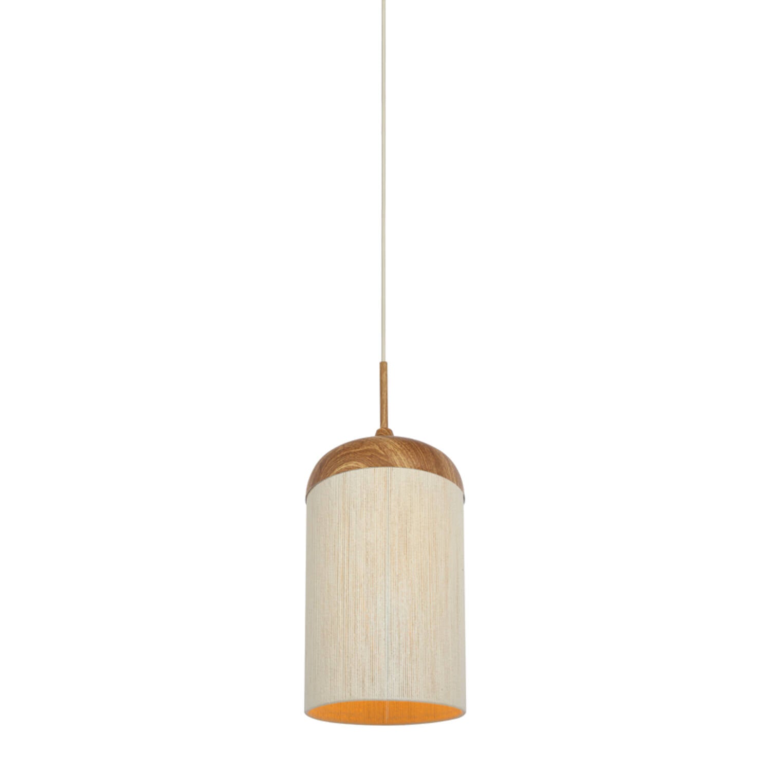 Dania Large Wooden Pendant in Natural Rope Shade
