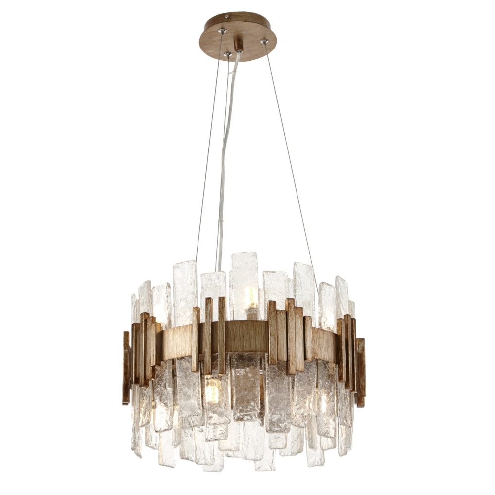 Saiph 41cm Antique Gold Chandelier