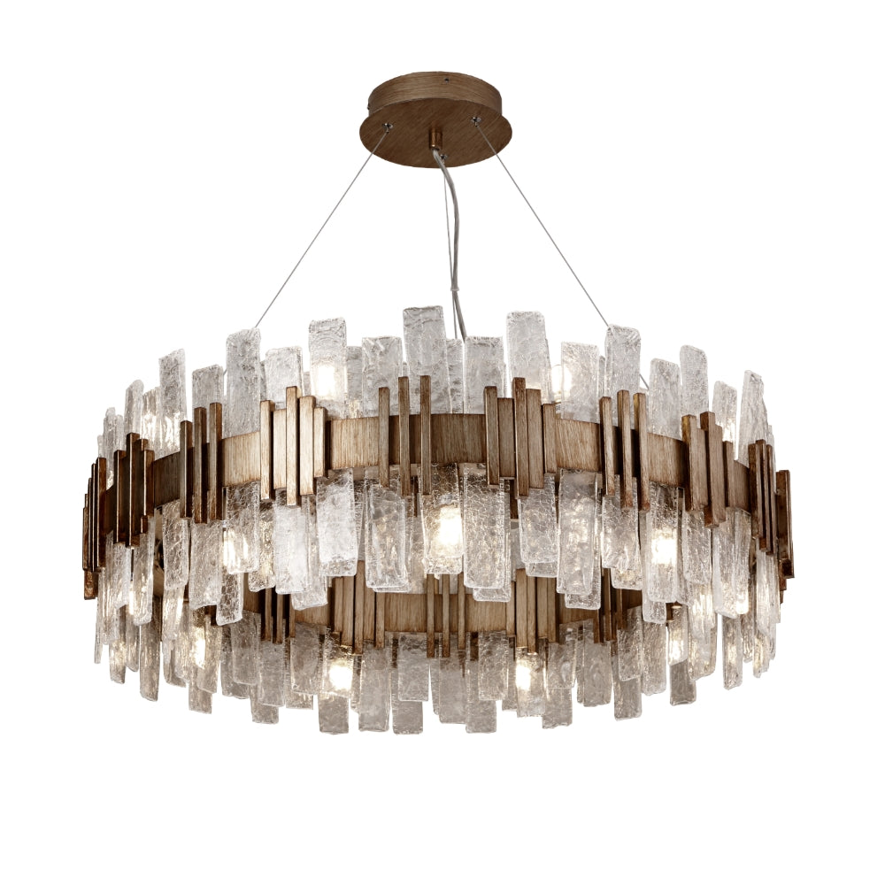 Saiph 80cm Antique Gold Chandelier