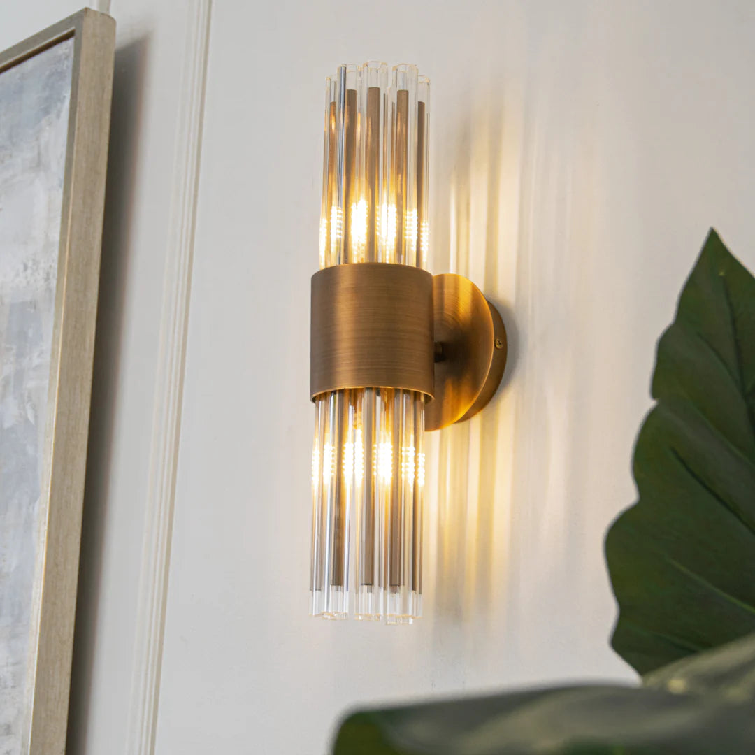 Colmar Antique Brass Wall Light