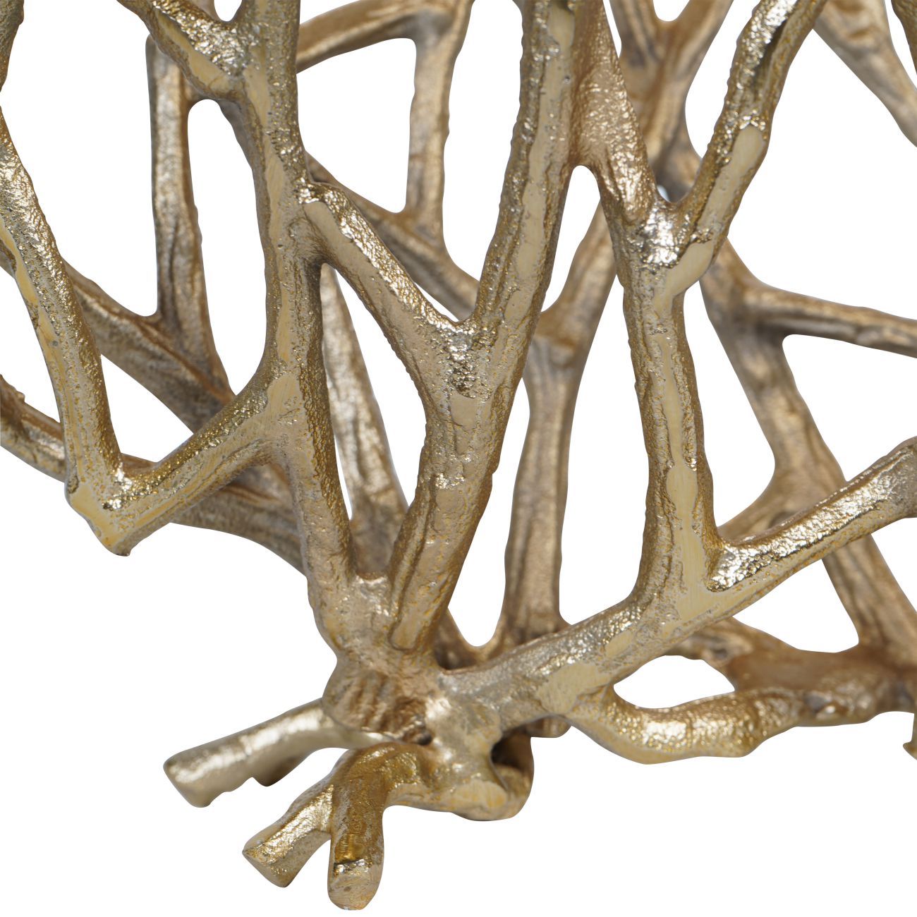 Twig Sculpture Vase in Gold