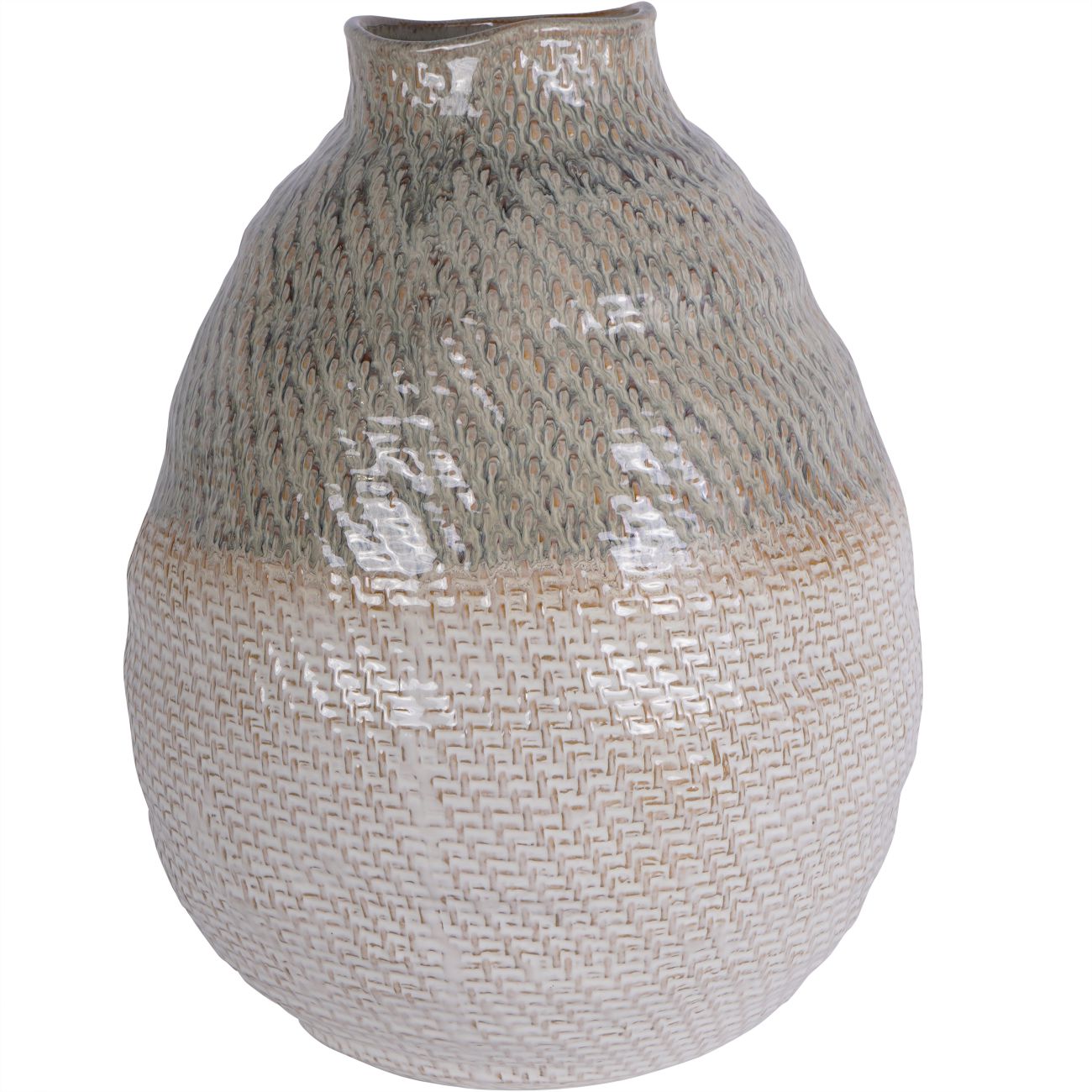 Extra Large Ceramic Woven Vase
