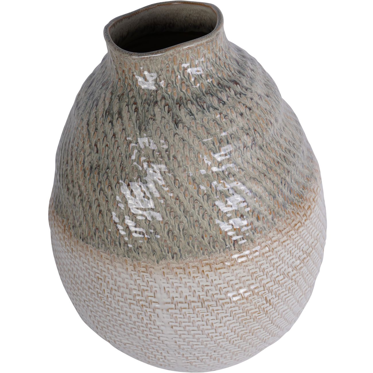 Extra Large Ceramic Woven Vase