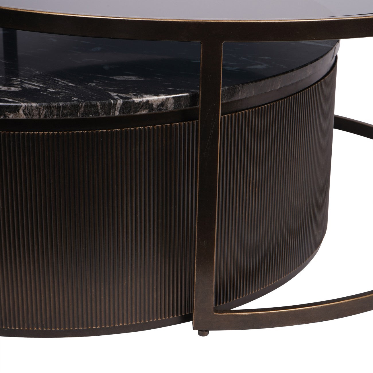 Belvedere Black Nesting Coffee Tables