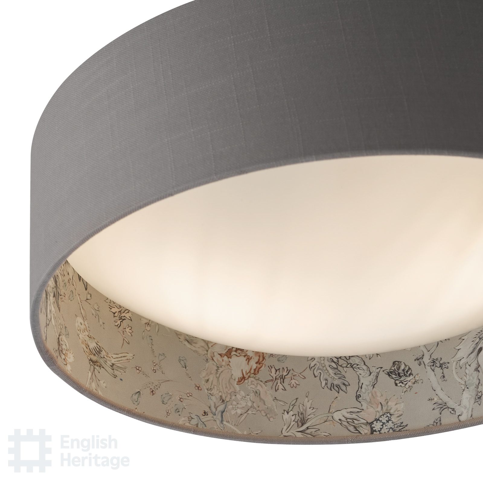 Birch Flush Fitting with Taupe Shade