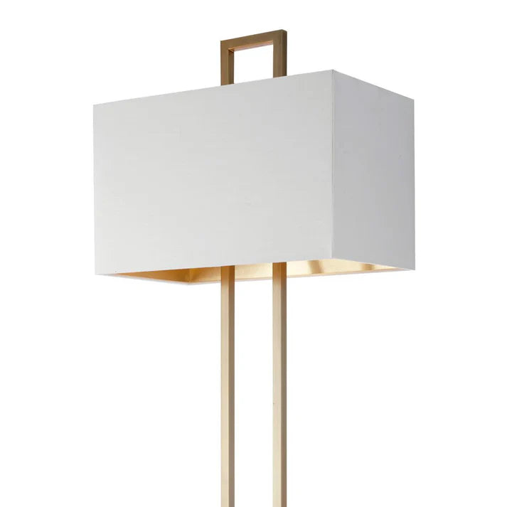 Danby Antique Brass Floor Lamp C/W Shade