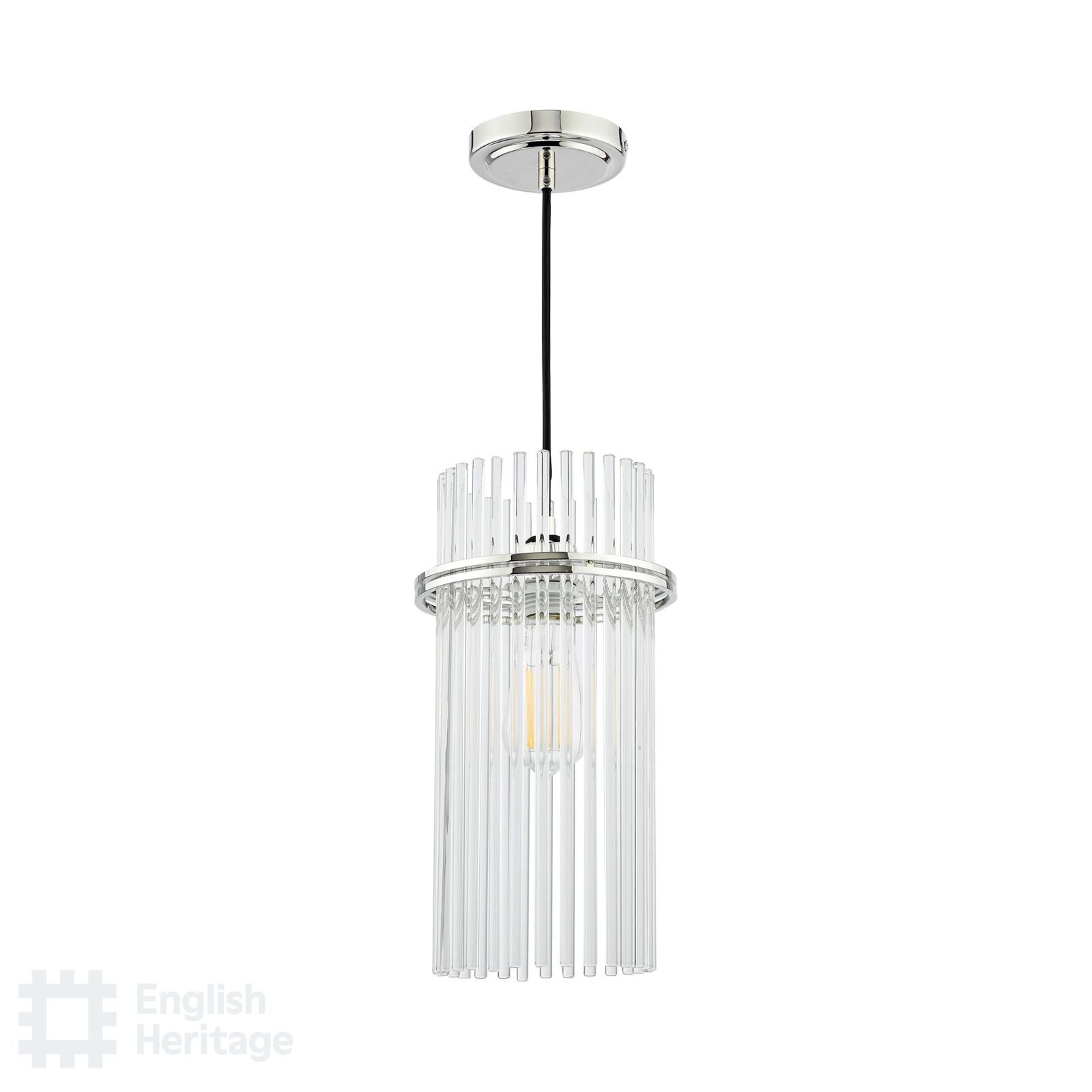 Eltham Polished Nickel Single Pendant